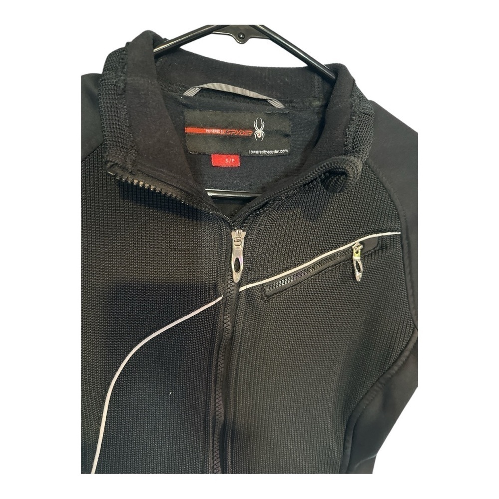 Spyder Black Ski Jacket S/P - Picture 5 of 6
